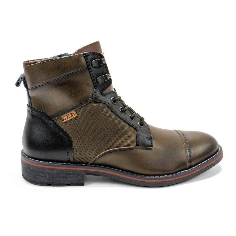 NEW PIKOLINOS men's york m2m lace-up ankle boot in seamoss